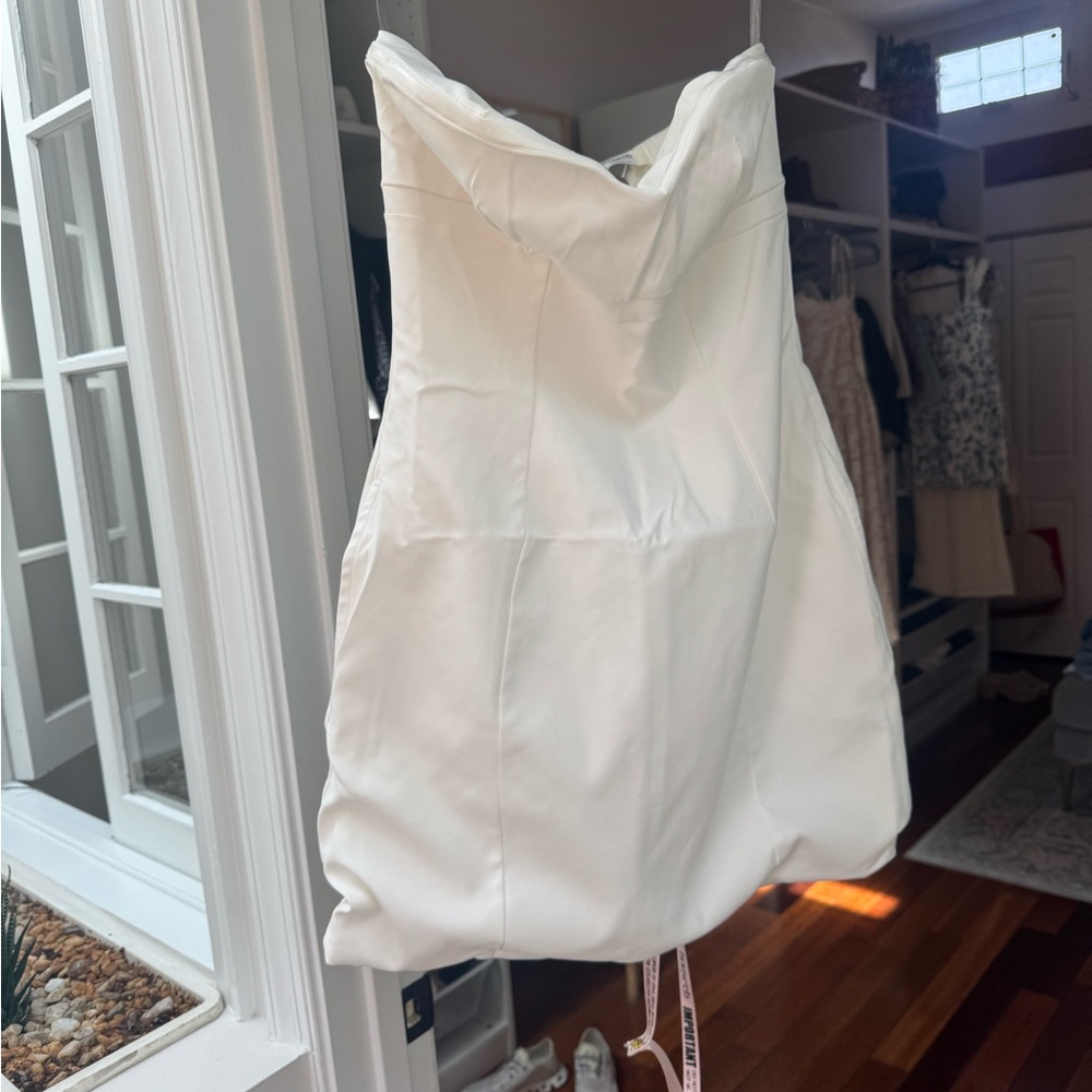 White mini dress